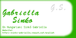 gabriella sinko business card