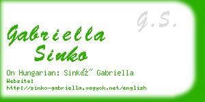 gabriella sinko business card